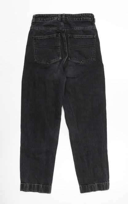 COLLUSION Womens Grey Cotton Straight Jeans Size 28 in L30 in Regular Tie