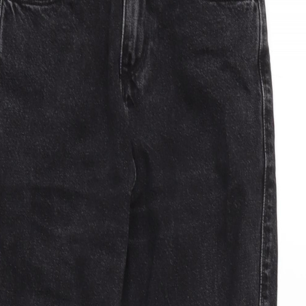 COLLUSION Womens Grey Cotton Straight Jeans Size 28 in L30 in Regular Tie