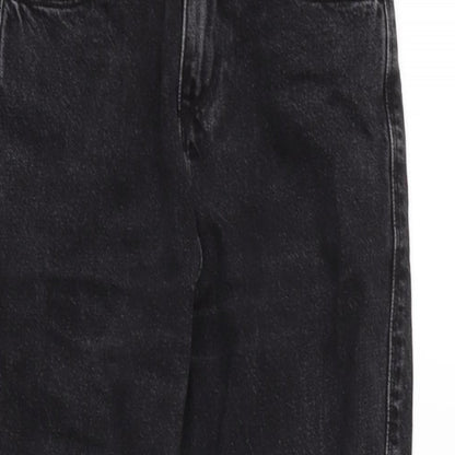 COLLUSION Womens Grey Cotton Straight Jeans Size 28 in L30 in Regular Tie