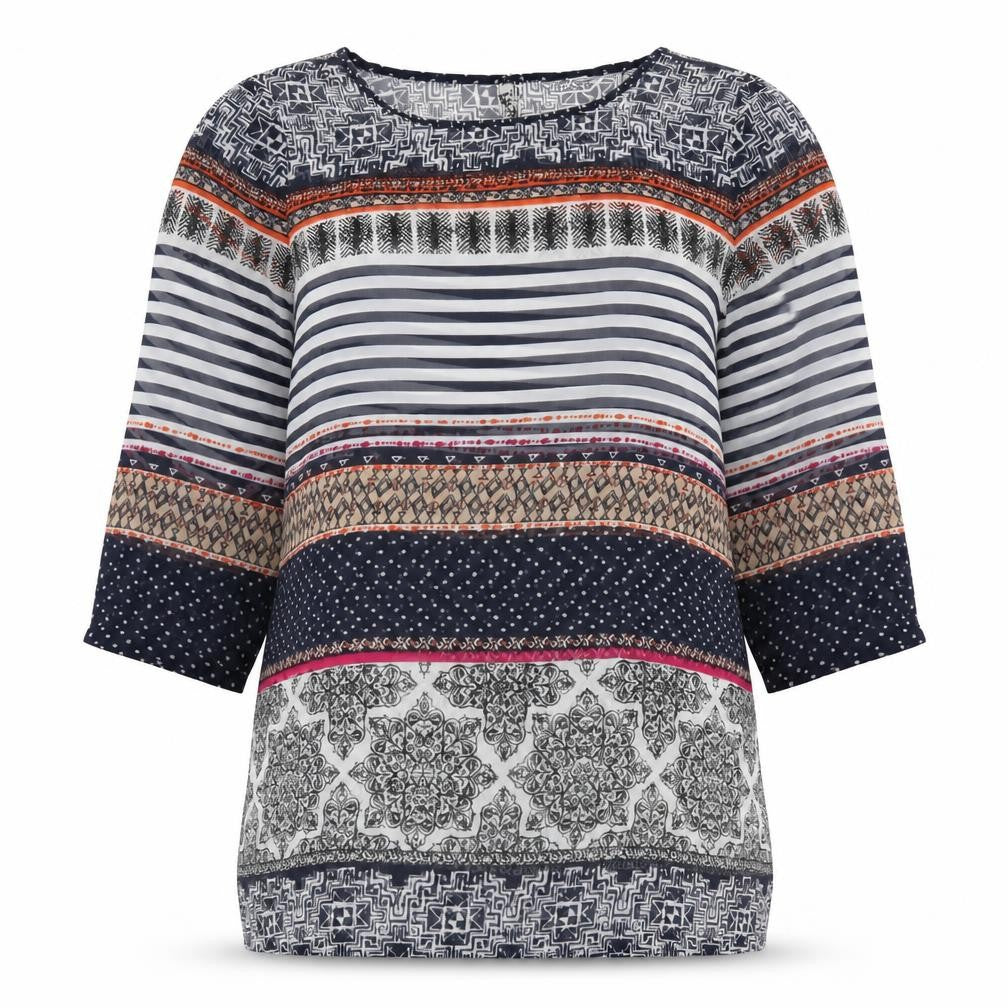 Womens UK Size 14 Marks and Spencer Multicoloured Basic Blouse
