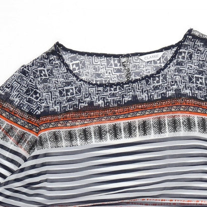 Womens UK Size 14 Marks and Spencer Multicoloured Basic Blouse