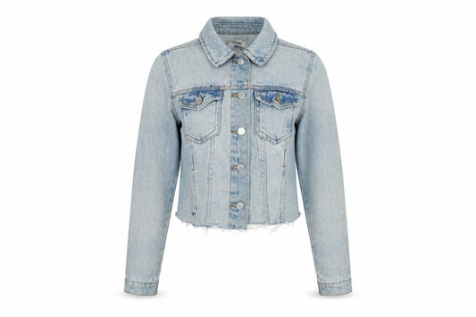 Womens UK Size 6 New Look Blue Biker Coat