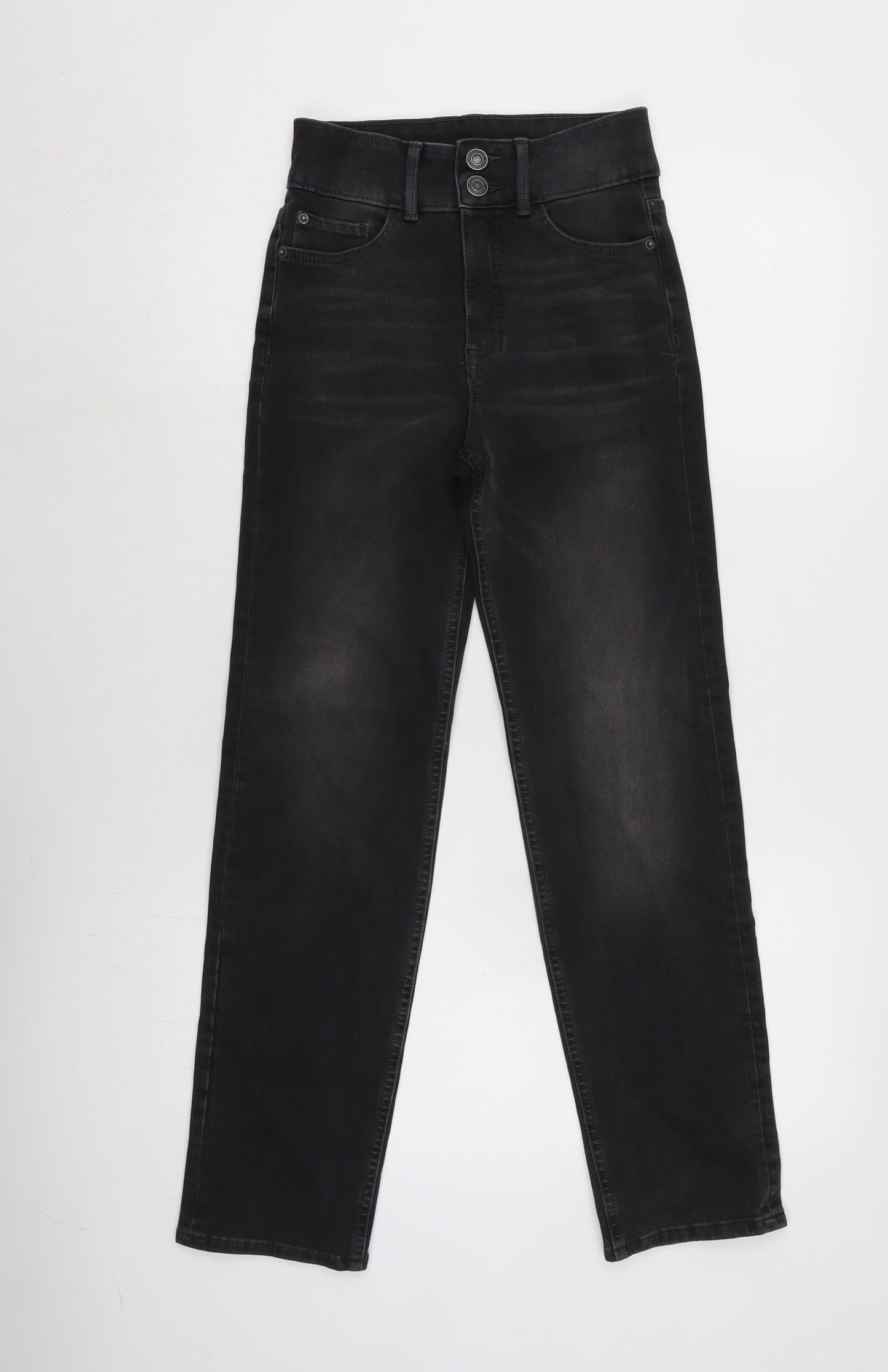Womens UK Size 6 Marks and Spencer Regular Fit Straight Grey Jeans