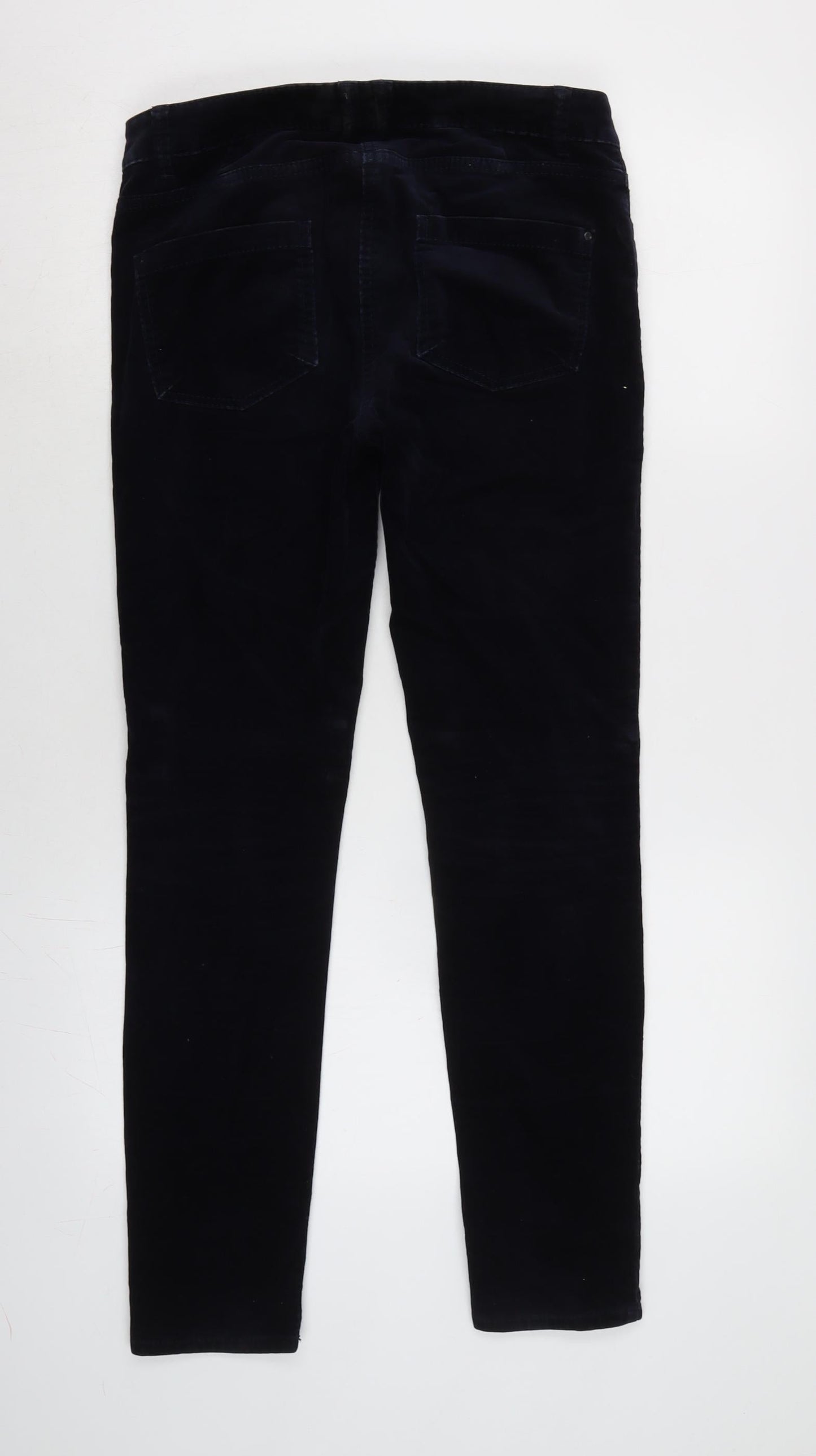 Womens UK Size 8 Marks and Spencer Regular Fit  Blue Trousers
