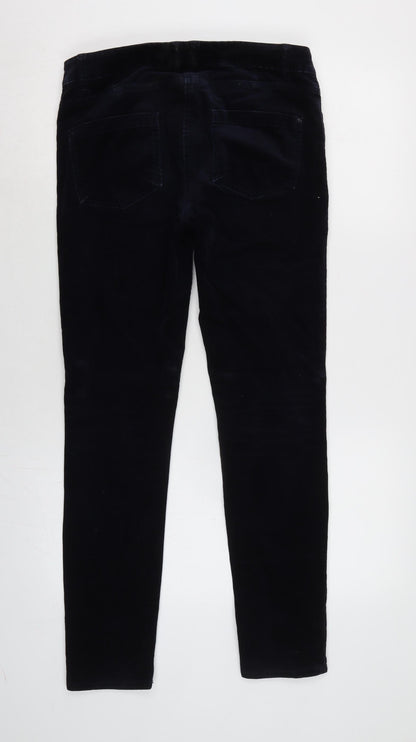 Womens UK Size 8 Marks and Spencer Regular Fit  Blue Trousers