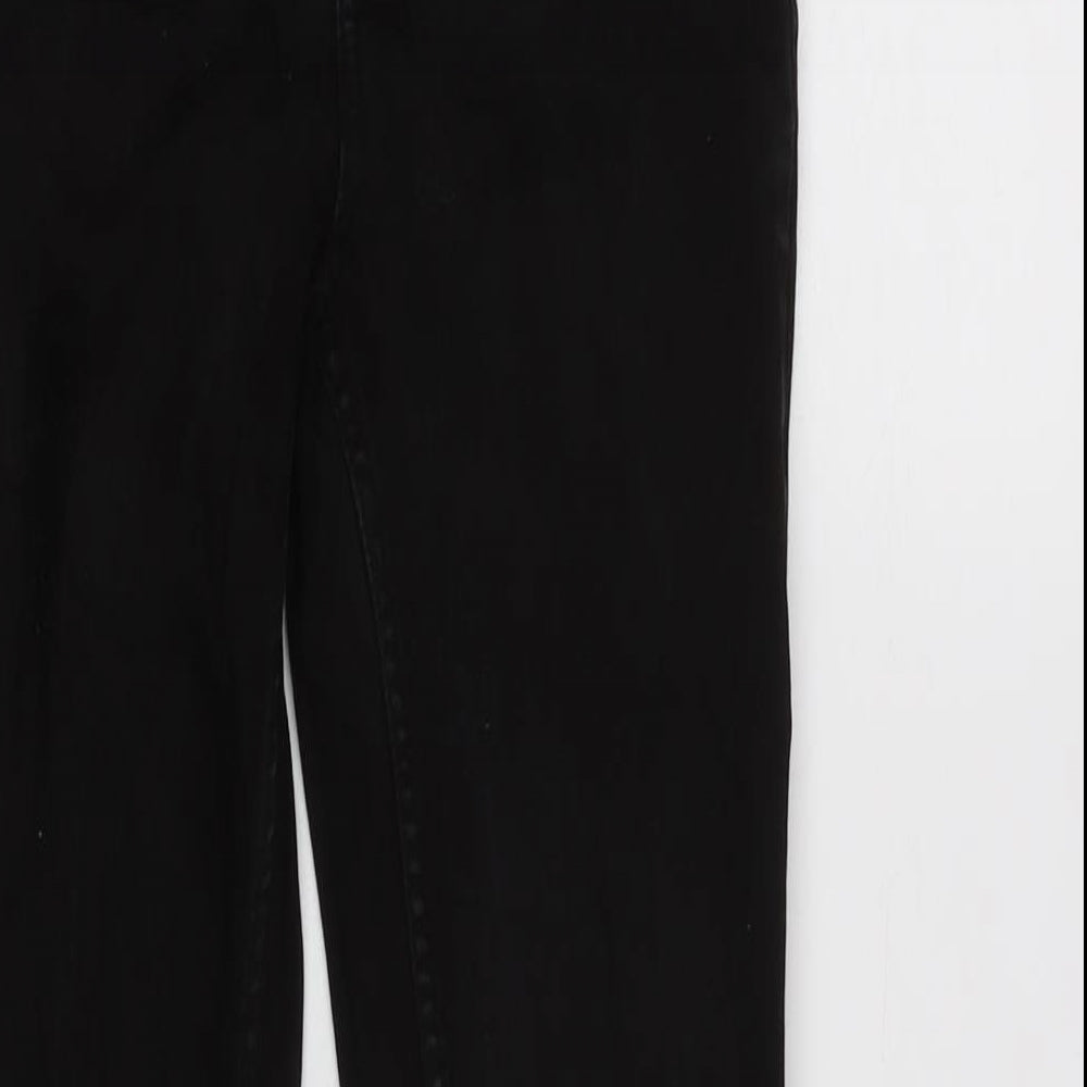 Womens UK Size 6 H&M Regular Fit Tapered Black Jeans