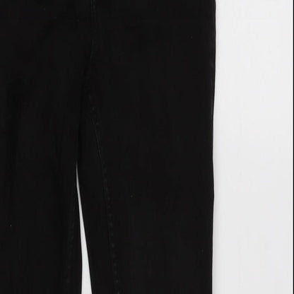 Womens UK Size 6 H&M Regular Fit Tapered Black Jeans