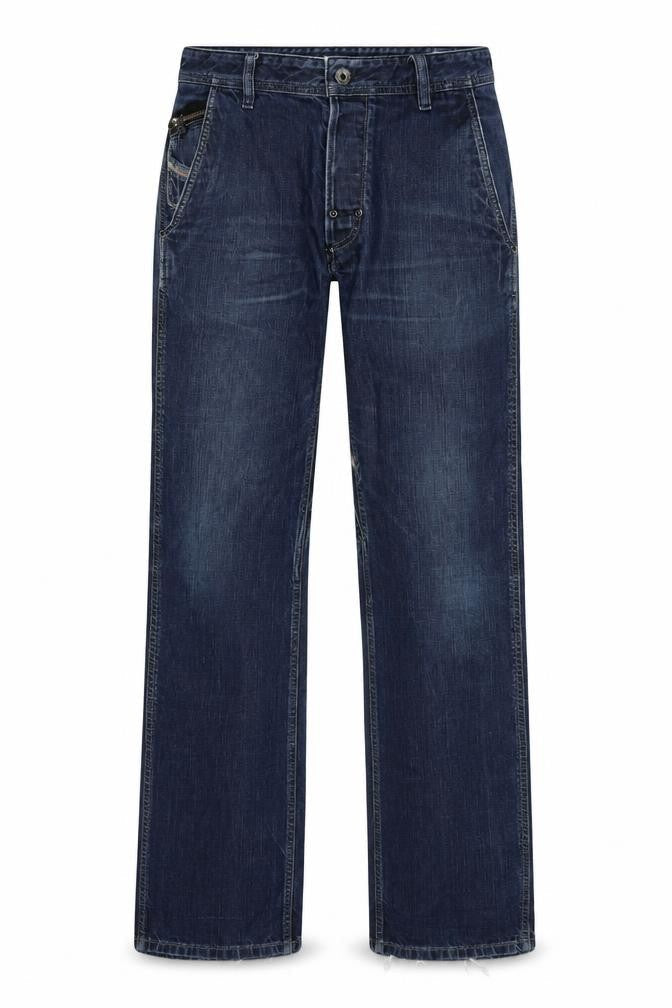 Mens UK Size 32 in Diesal Regular Fit Straight Blue Jeans