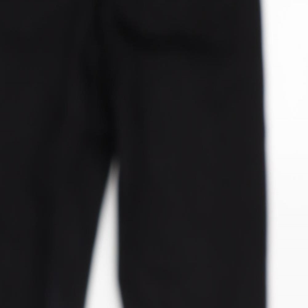 Topshop Womens Black Cotton Blend Tapered Jeans Size 28 in L25 in Extra-Slim Zip