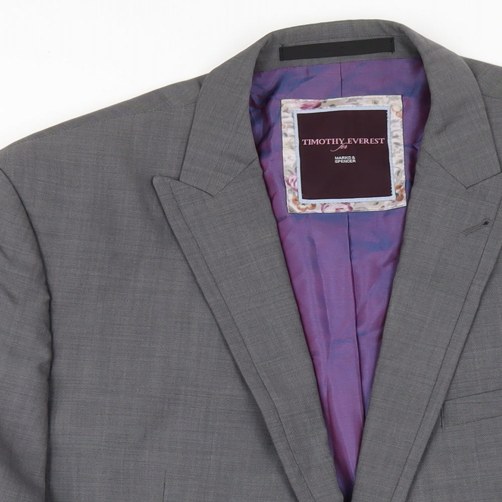 Mens UK Size 42 Marks and Spencer Regular Grey Suit Jacket
