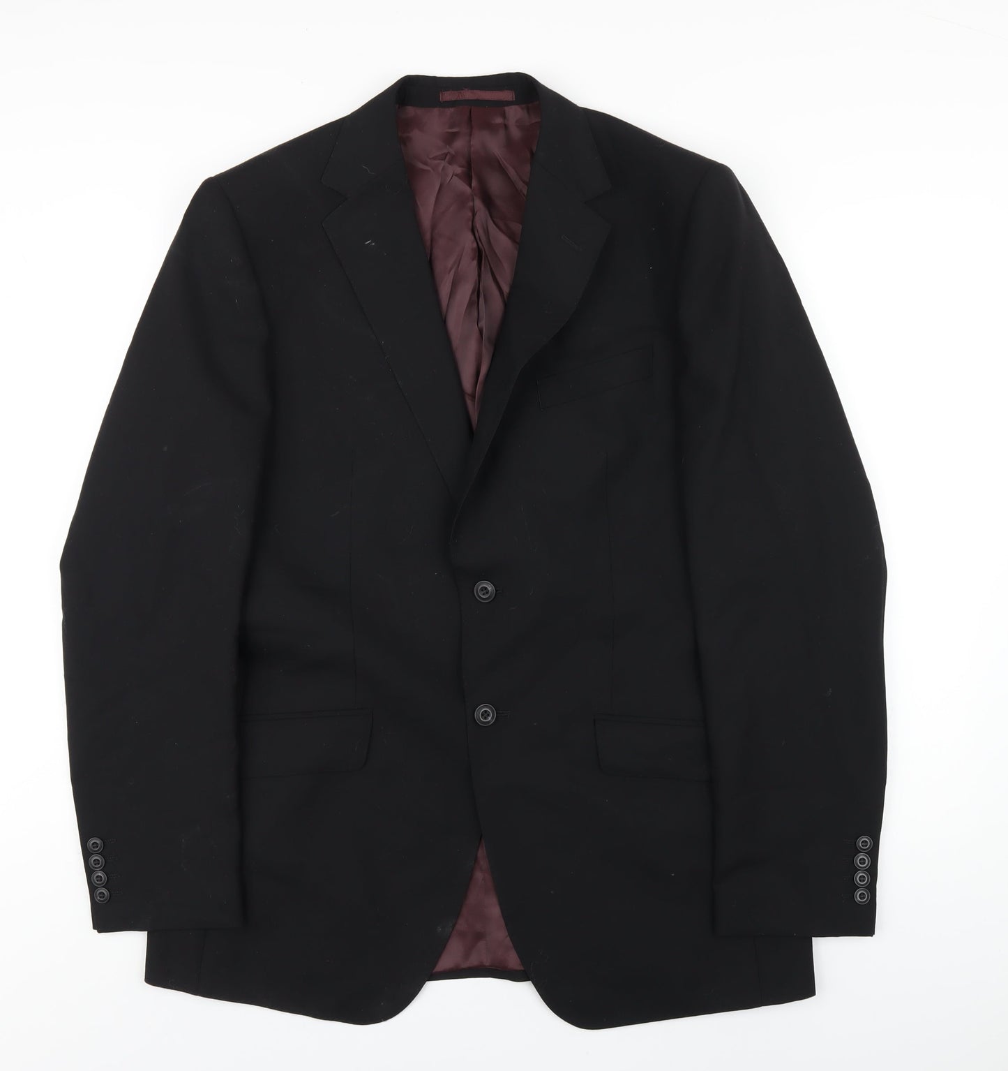 Mens UK Size 40 Marks and Spencer Regular Black Suit Jacket