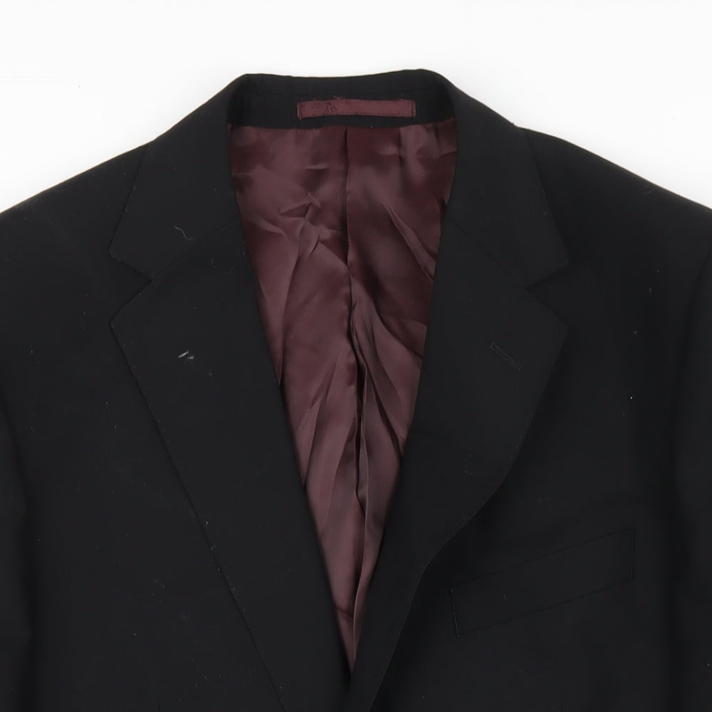 Mens UK Size 40 Marks and Spencer Regular Black Suit Jacket