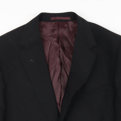 Mens UK Size 40 Marks and Spencer Regular Black Suit Jacket