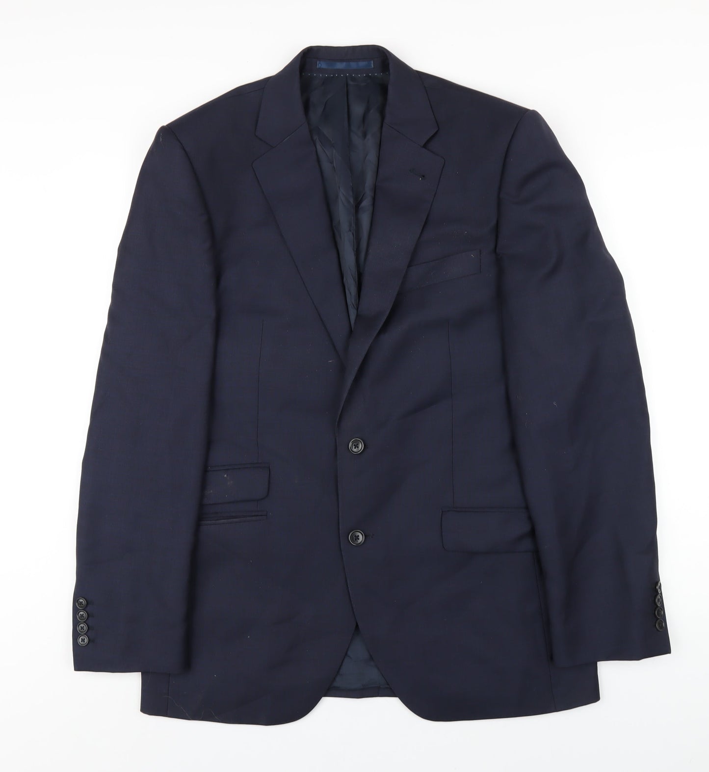 Mens UK Size 40 New & Lingwood Regular Blue Suit Jacket