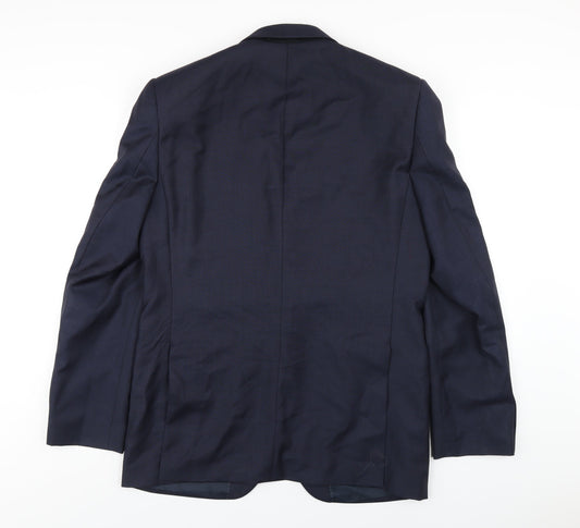 Mens UK Size 40 New & Lingwood Regular Blue Suit Jacket