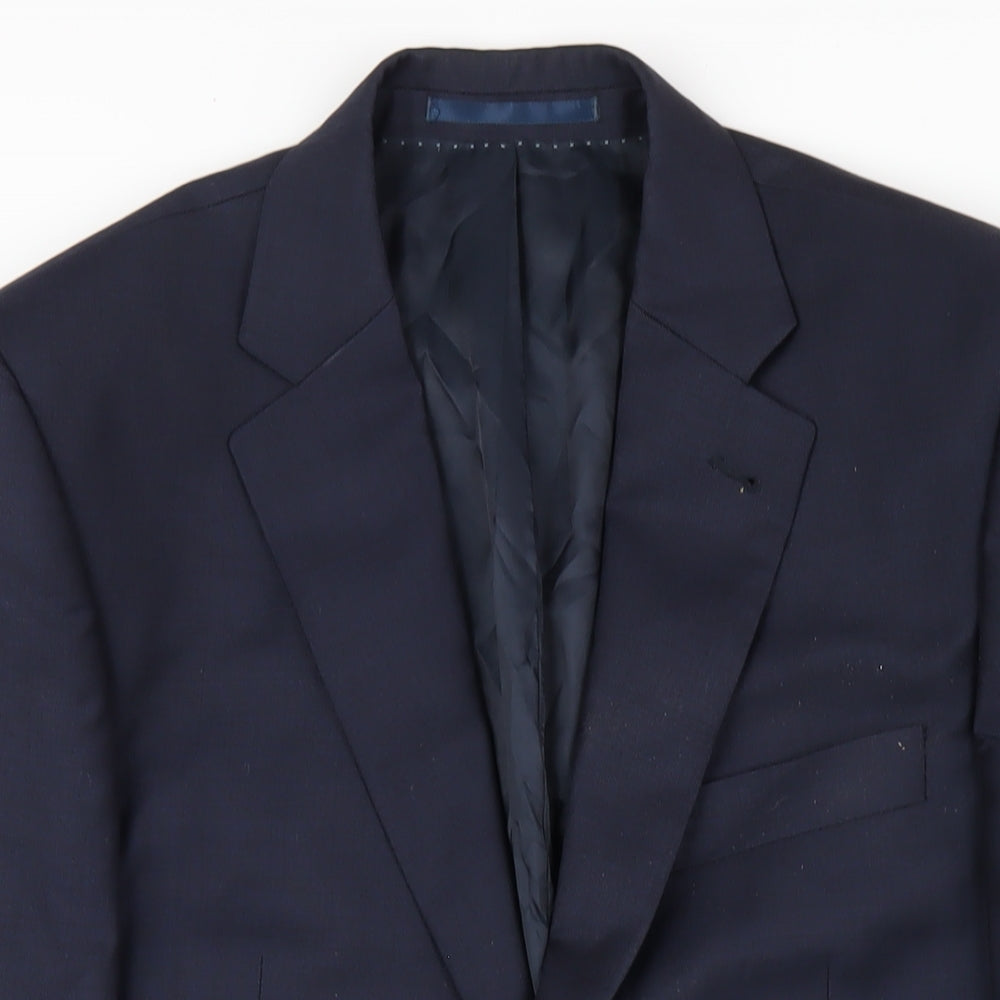 Mens UK Size 40 New & Lingwood Regular Blue Suit Jacket
