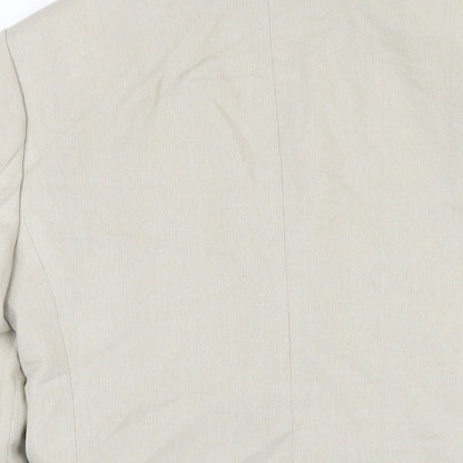 ASOS Mens Beige Polyester Jacket Blazer Size 36 Regular