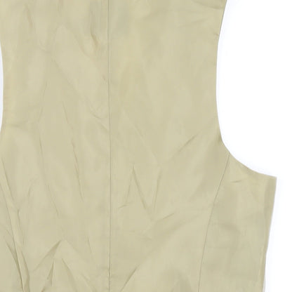 ASOS Mens Beige Polyester Jacket Suit Waistcoat Size 36 Regular