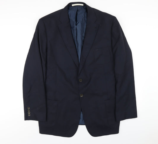 Mens UK Size 48 Marks and Spencer Regular Blue Suit Jacket