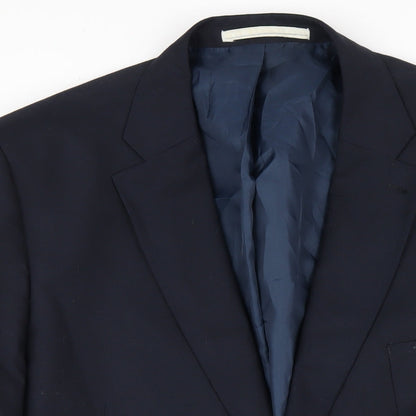 Mens UK Size 48 Marks and Spencer Regular Blue Suit Jacket
