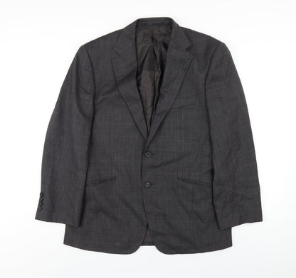 Autograph Mens Grey Wool Jacket Blazer Size 38 Regular