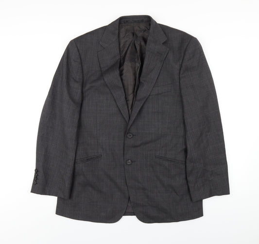 Autograph Mens Grey Wool Jacket Blazer Size 38 Regular