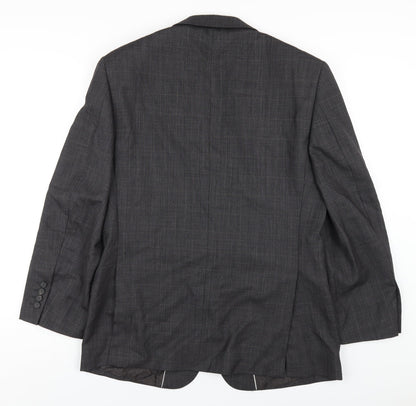 Autograph Mens Grey Wool Jacket Blazer Size 38 Regular