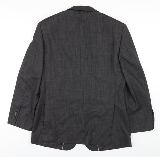 Autograph Mens Grey Wool Jacket Blazer Size 38 Regular