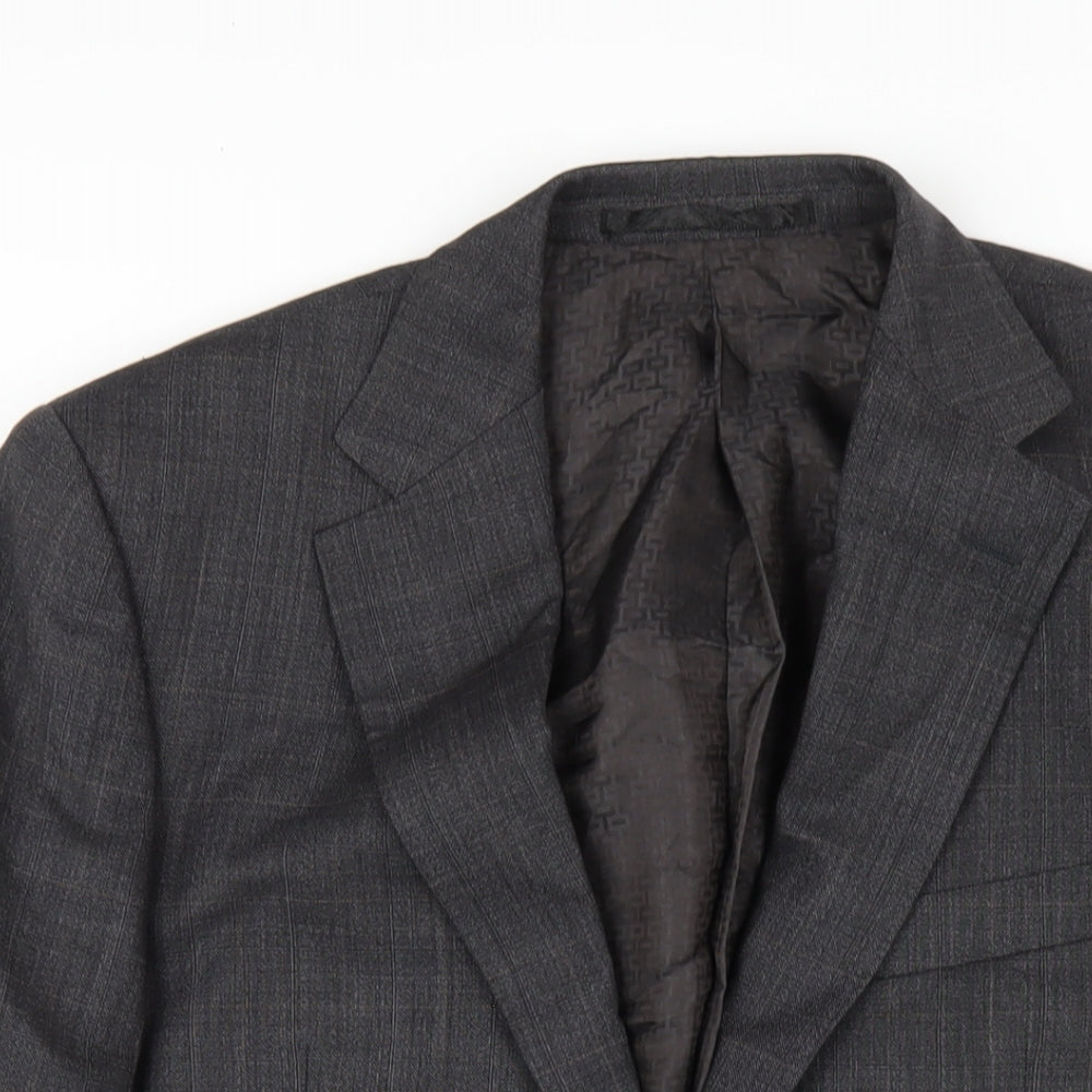 Autograph Mens Grey Wool Jacket Blazer Size 38 Regular