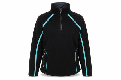 PBSport Womens Black Polyester Pullover Sweatshirt Size XS Zip