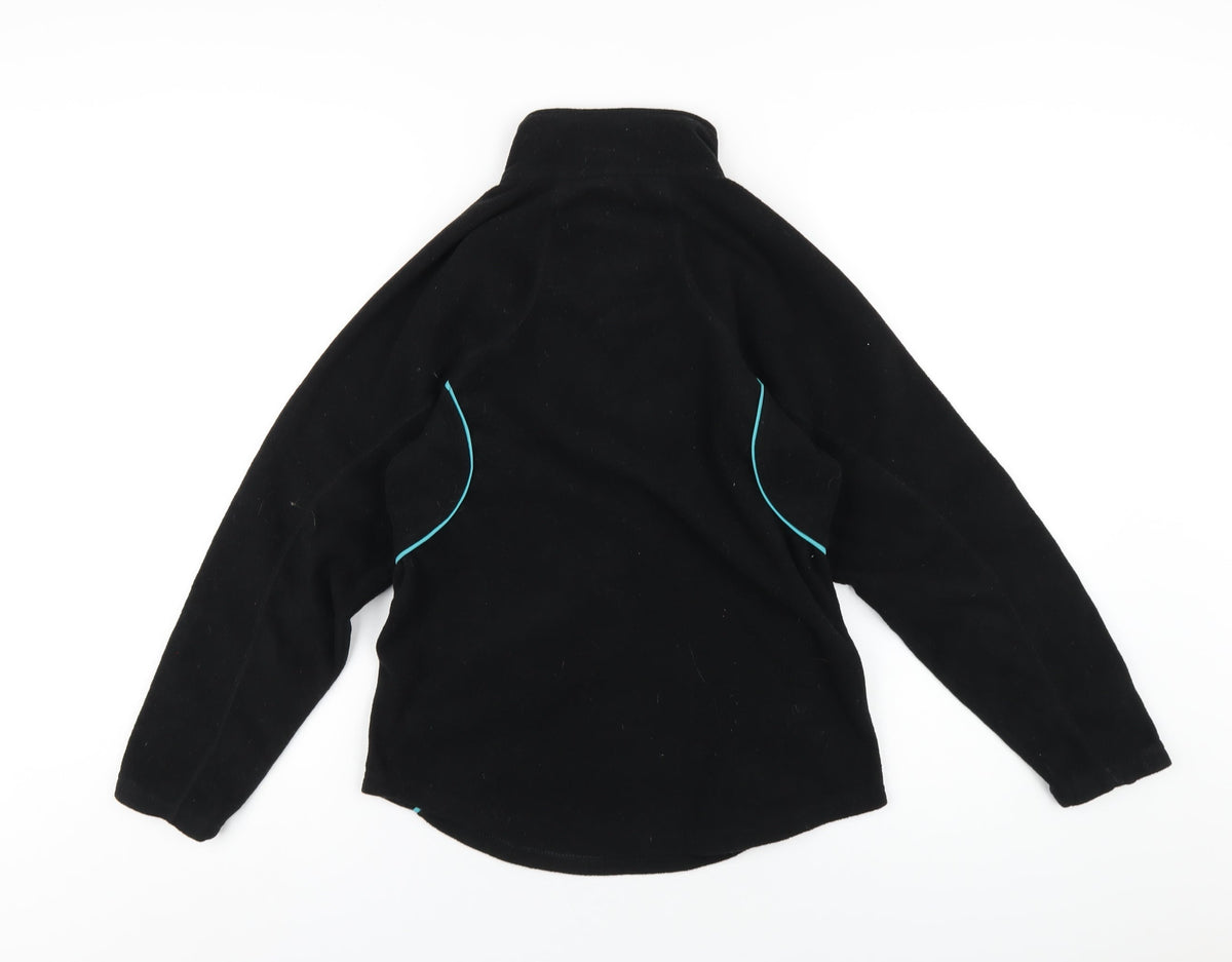 PBSport Womens Black Polyester Pullover Sweatshirt Size XS Zip