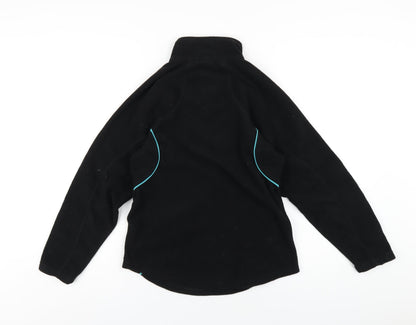 PBSport Womens Black Polyester Pullover Sweatshirt Size XS Zip