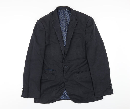 Mens UK Size 38 Fellini Regular Blue Suit Jacket
