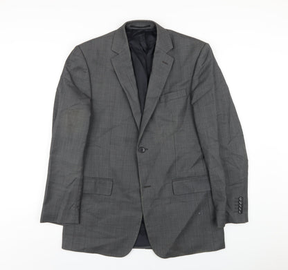 Mens UK Size 38 Linea Regular Grey Suit Jacket