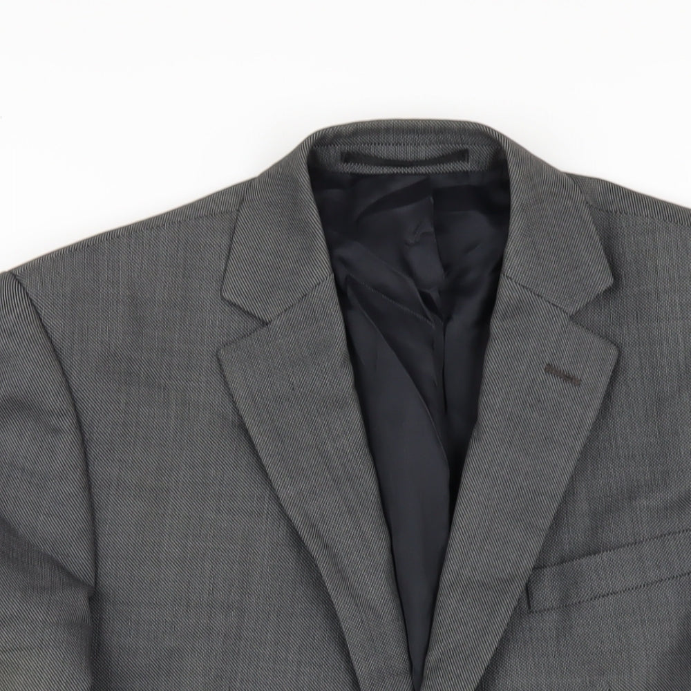 Mens UK Size 38 Linea Regular Grey Suit Jacket