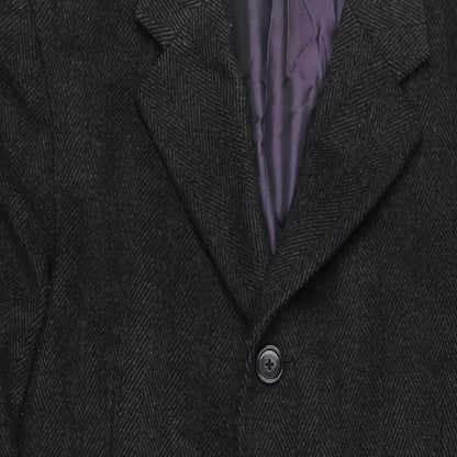 Mens UK Size L Greenwoods Grey Overcoat