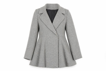 Womens UK Size 10 ASOS Grey Pea Coat