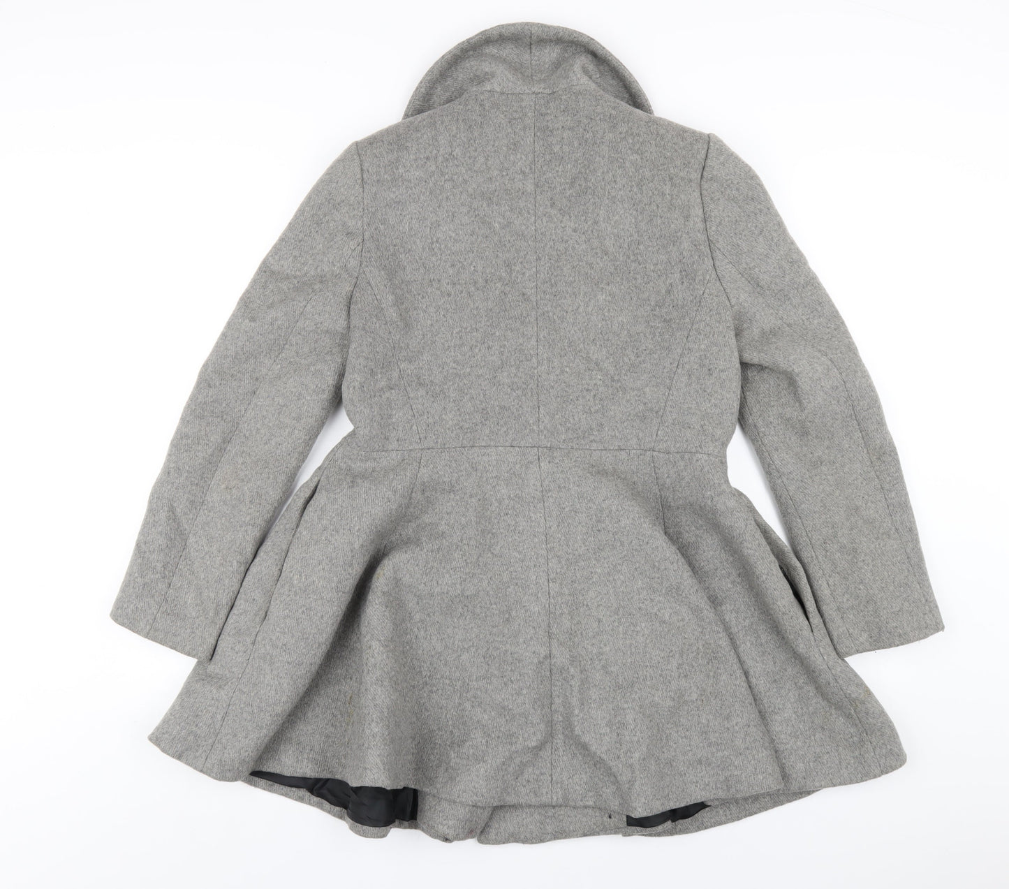 Womens UK Size 10 ASOS Grey Pea Coat