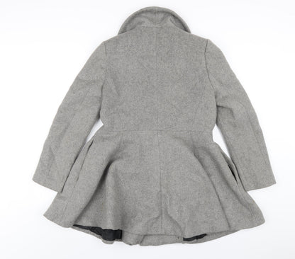 Womens UK Size 10 ASOS Grey Pea Coat