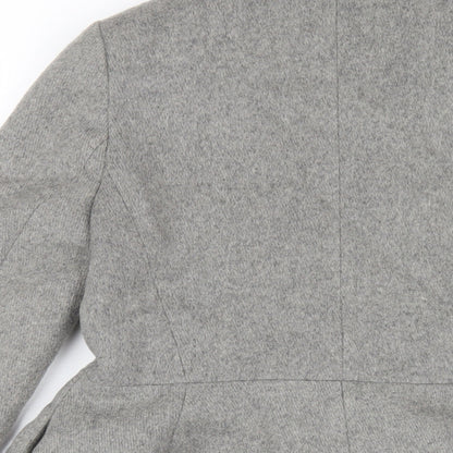 Womens UK Size 10 ASOS Grey Pea Coat