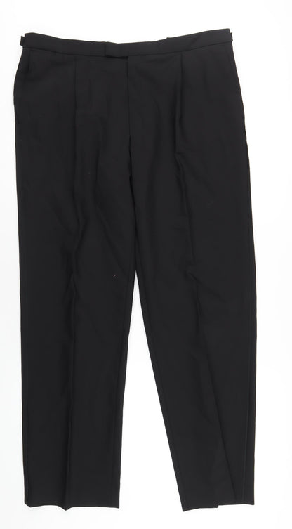 Mens UK Size 40 Marks and Spencer Regular Black Suit Tuxedo