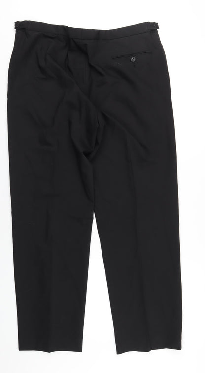 Mens UK Size 40 Marks and Spencer Regular Black Suit Tuxedo