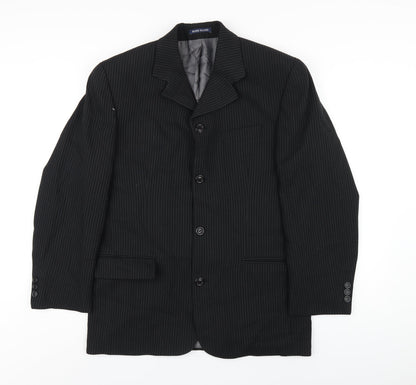 Mens UK Size 38 River Island Regular Black Suit Jacket