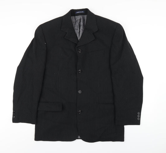Mens UK Size 38 River Island Regular Black Suit Jacket