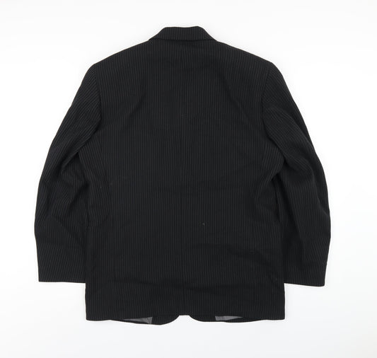 Mens UK Size 38 River Island Regular Black Suit Jacket