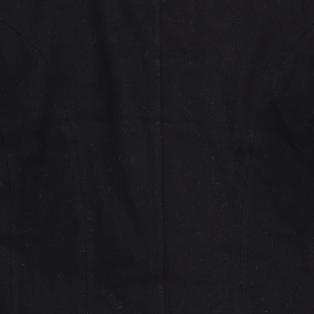 Mens UK Size M Marks and Spencer Black Overcoat