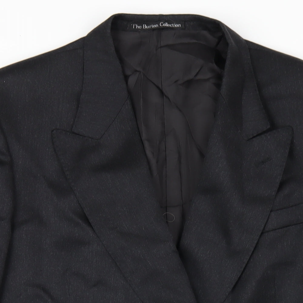 Mens UK Size 42 Burton Regular Grey Suit Jacket
