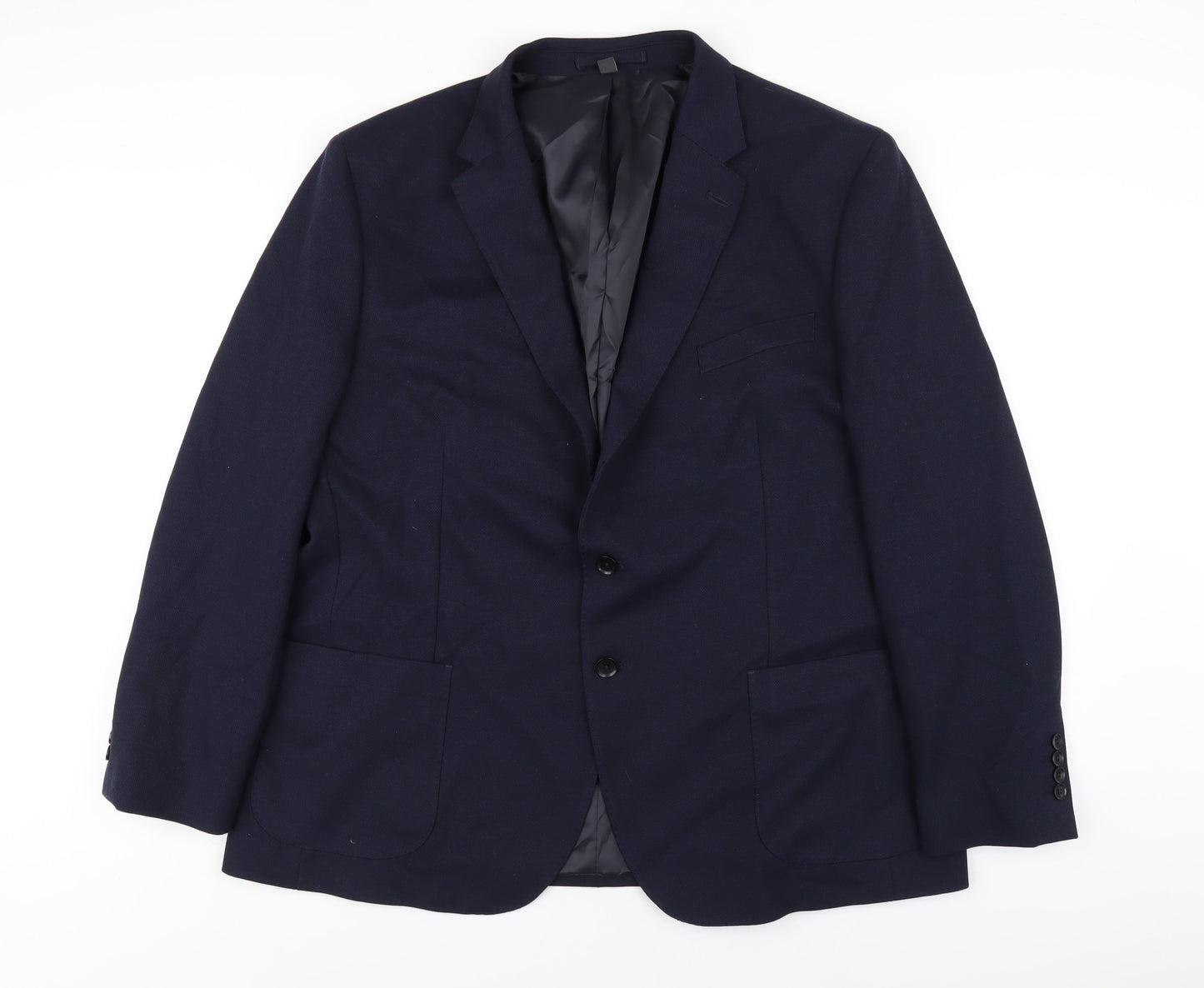 Mens UK Size 48 Marks and Spencer Regular Blue Suit Jacket