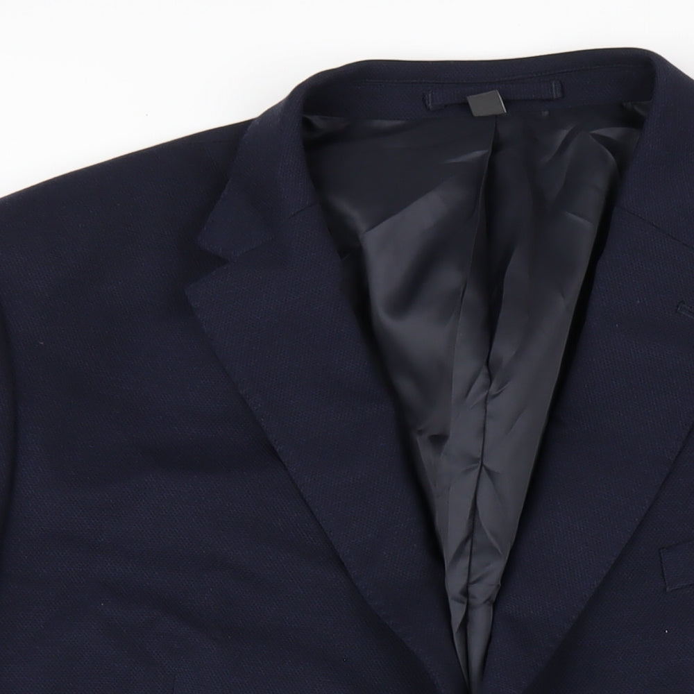 Mens UK Size 48 Marks and Spencer Regular Blue Suit Jacket