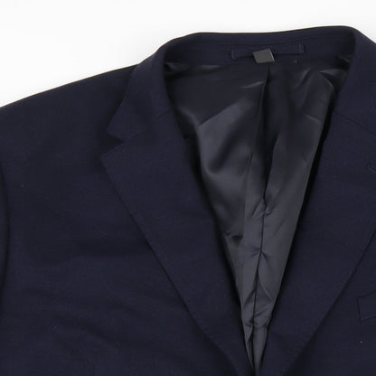 Mens UK Size 48 Marks and Spencer Regular Blue Suit Jacket